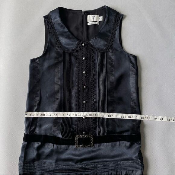 Anna Sui 20th Anniversary Target Black Lace Drop Waist Dress Women’s Size XS - Picture 9 of 12